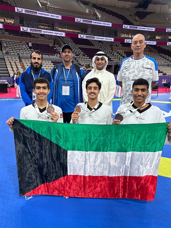 منتخب التايكوندو للشباب يحقق 3 ميداليات برونزية ضمن منافسات بطولة قطر الدولية