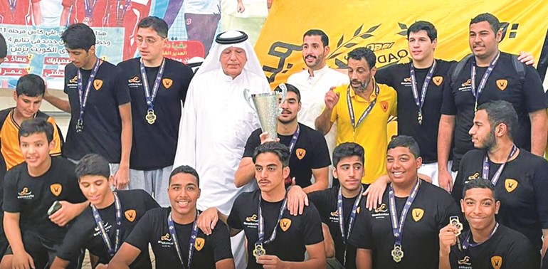 3 بطولات للقادسية في الألعاب المائية 