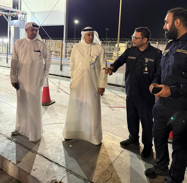 مدير عام الجمارك ونائبه تفقدا منفذ النويصيب لمتابعة سير العمل وجاهزية المنفذ