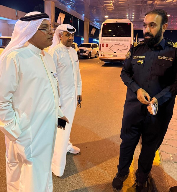مدير عام الجمارك ونائبه تفقدا منفذ النويصيب لمتابعة سير العمل وجاهزية المنفذ