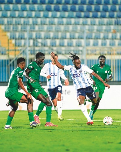 جانب من لقاء بيراميدز وريڤرز يونايتد