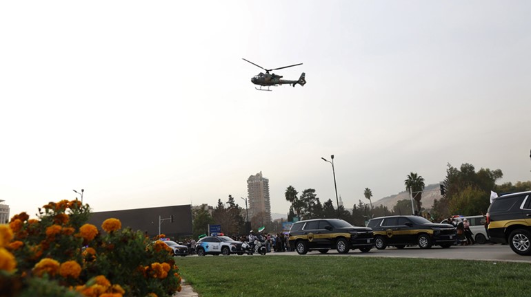 وزارة الداخلية تطلق هويتها البصرية الجديدة وتستعرض أسطول آلياتها في دمشق