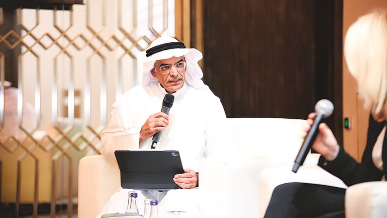طارق الصالح خلال الحلقة النقاشية