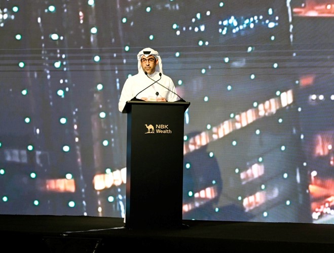 فيصل الحمد يلقي كلمة خلال المؤتمر