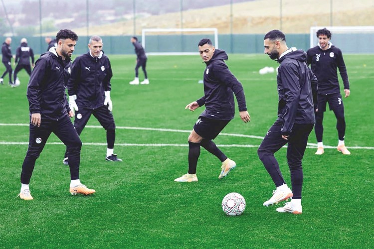 جانب من تدريبات المنتخب المصري استعدادا لجنوب أفريقيا