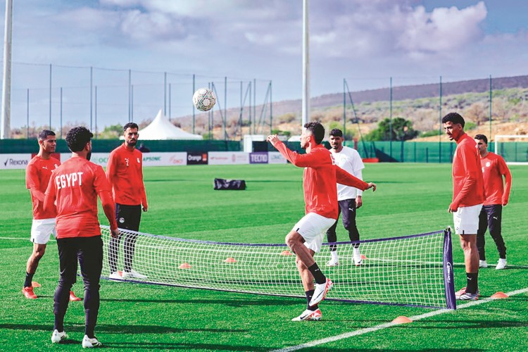 جانب من استعدادات المنتخب المصري لمواجهة بنين