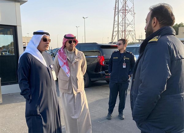 رئيس الإدارة العامة للجمارك ونائبه تفقدا منفذ جمارك النويصيب لمتابعة سير العمل وجاهزية المنفذ