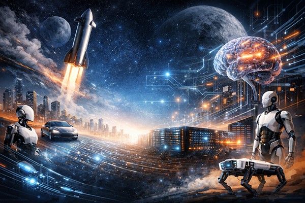 ماسك يرسم ملامح 2026: عام التحولات الكبرى من غرسات الدماغ إلى الفضاء