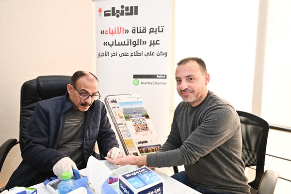 الزميل تامر السيد خلال الفحص