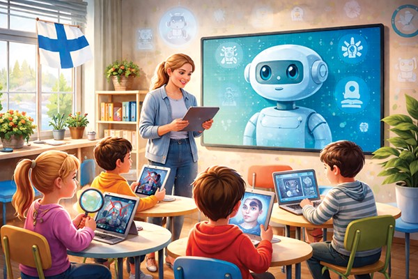 فنلندا تبدأ من «رياض الأطفال» تعليم الذكاء الاصطناعي: سلاح مبكر ضد الأخبار المزيفة