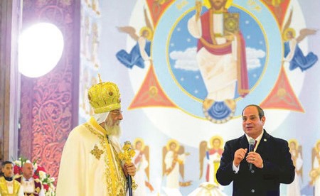 السيسي من كاتدرائية ميلاد المسيح بالعاصمة الجديدة: وحدة المصريين صمام الأمان والحفاظ على التلاحم مسؤولية الجميع