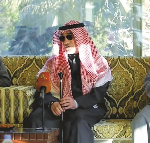 النائب الأول لرئيس الوزراء ووزير الداخلية الشيخ فهد اليوسف متحدثا خلال زيارته لمزارع الوفرة