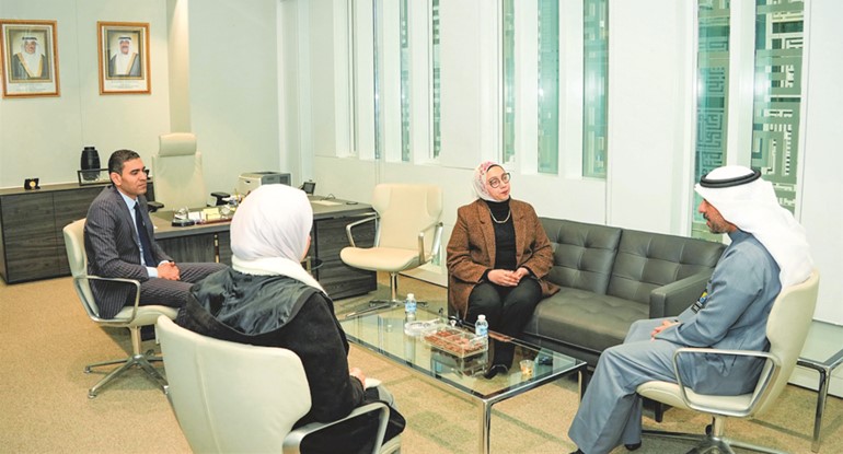 جامعة الكويت تستقبل وفداً من الملحقية الثقافية المصرية لدى البلاد
