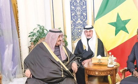 الرئيس السنغالي استقبل ناصر المحمد والنائب الأول والعضو المنتدب للهيئة العامة للاستثمار