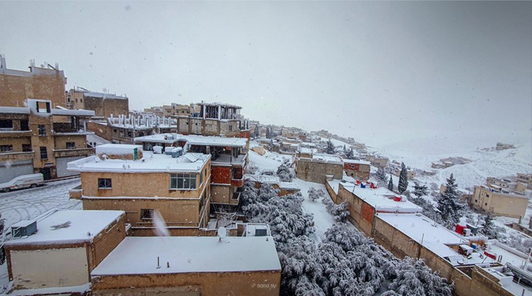 الأمطار والثلوج تبعث الروح في الأنهار والأودية في سورية
