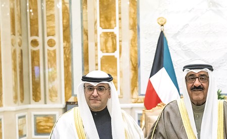 صاحب السمو استقبل عبد اللطيف المشاري ومنال العصفور