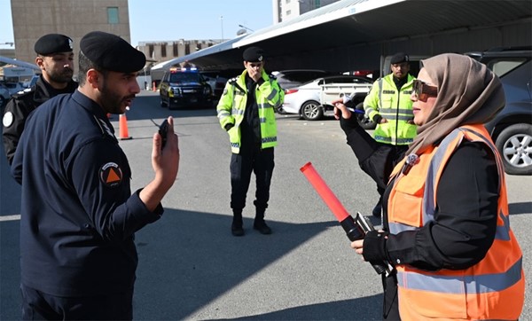 جانب من الفعاليات خلال التمرين