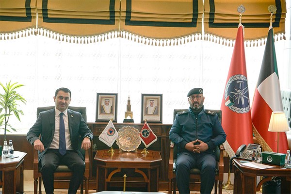 رئيس قوة الإطفاء العام يستقبل الأمين العام للمنظمة الدولية للحماية المدنية ICDO ويبحث آفاق التعاون المشترك