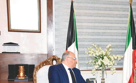 الفضالة يبحث مع السفير المصري موضوعات مشتركة