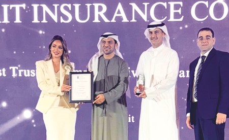 «الكويت للتأمين» تحصد «شركة التأمين الشاملة الأكثر ثقة»
