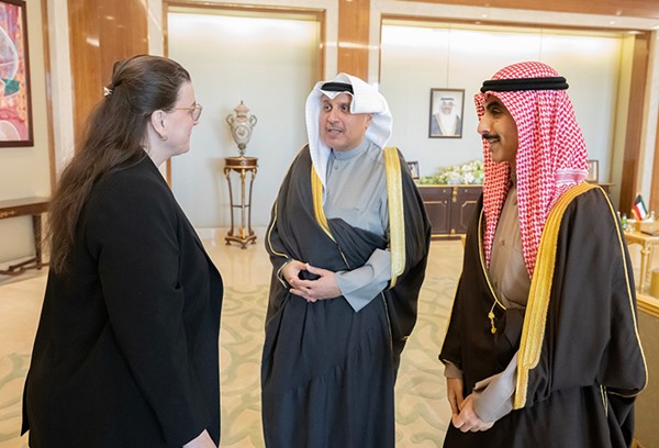 حمد الجابر وثامر الجابر بحثا تعزيز التعاون مع سفيري بلجيكا وكندا