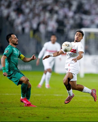 جانب من مباراة المصري والزمالك في بطولة الكونفدرالية