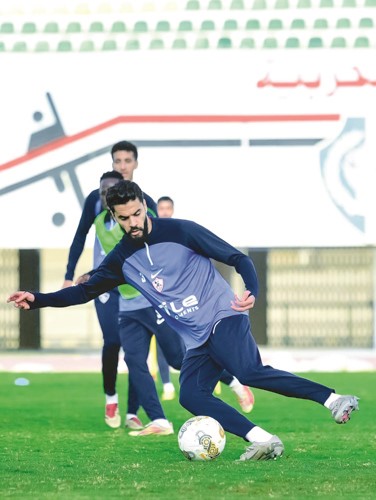 المغربي بنتايك عاد لتدريبات الزمالك بعد إنهاء أزمة مستحقاته المالية