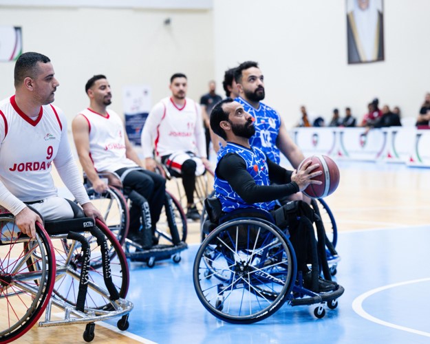 انتصار ثالث لـ الأزرق في منافسات البطولة العربية لكرة السلة على الكراسي المتحركة