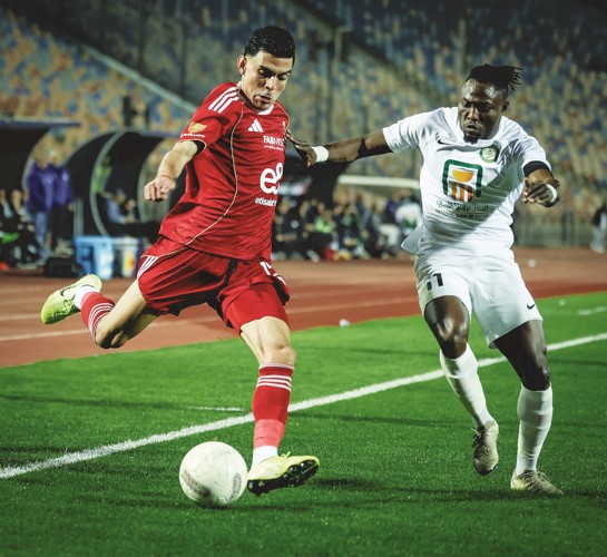 جانب من مباراة الأهلي والبنك الأهلي
