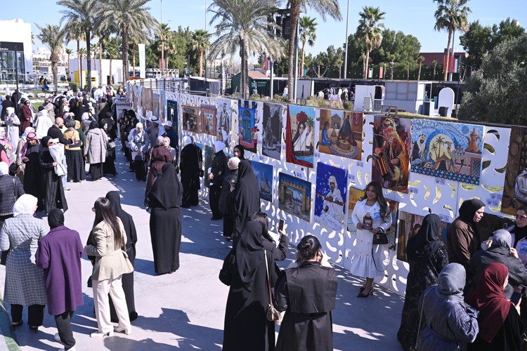 مشاركة اكثر من ١١٥ معلما ومعلمة من التوجيه الفني بلوحات إبداعية