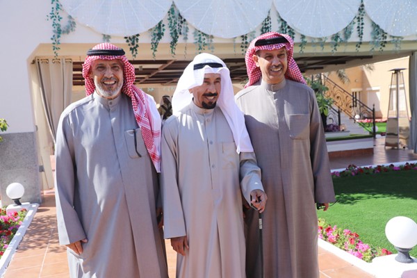 الشيخ علي الجابر مع حمود فليطح ومحمد فليطح