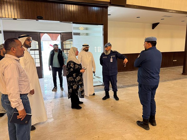 قوة الإطفاء العام تفقدت مسجد الدولة الكبير