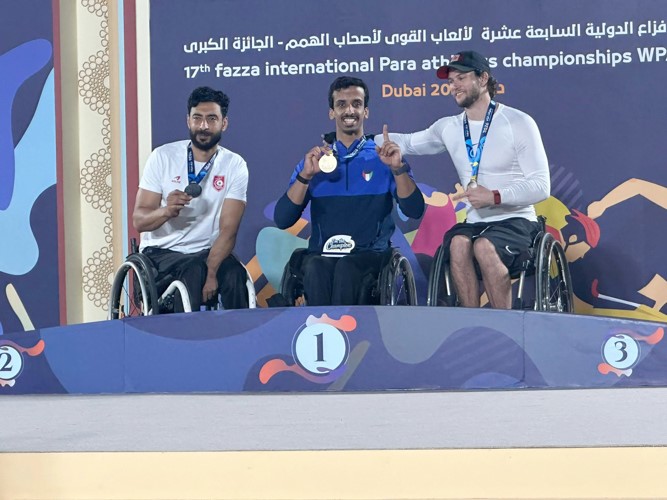  المعاقين يحصد 5 ميداليات في بطولة فزاع الدولية
