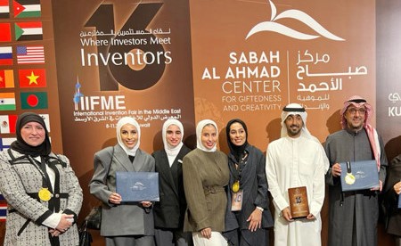 جامعة الكويت تحصد الميداليات الذهبية وعدداً من الجوائز في المعرض الدولي السادس عشر للاختراعات في الشرق الأوسط ضمن إنجازاتها