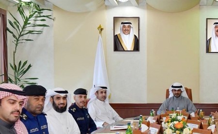محافظ مبارك الكبير عقد اجتماعاً تنسيقياً مع الجهات الحكومية المعنية