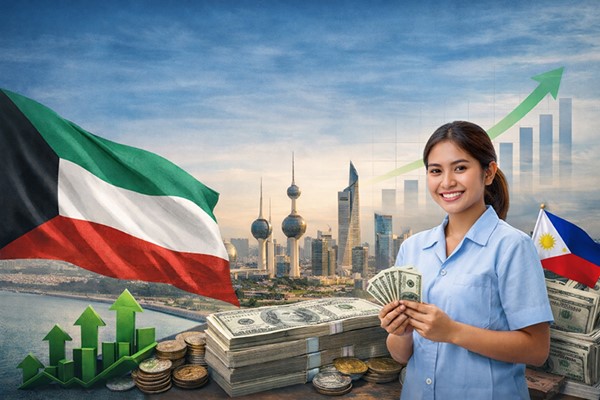620.8 مليون دولار تحويلات الفلبينيين من الكويت في 2025 بنمو سنوي 5.7%