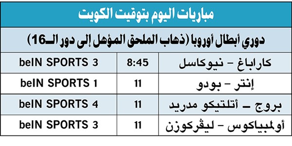 إنتر يلاقي بودو في ملحق «الأبطال»