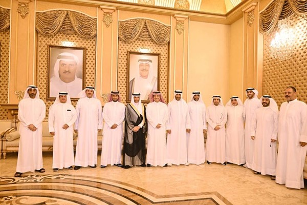 مرزوق الغانم وخالد الغانم وفهد الغانم يهنئون أحمد الشحومي بمناسبة شهر رمضان