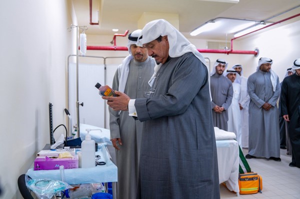  سمو الشيخ أحمد العبدالله رئيس الوزراء يطلع على منظومة السلامة والاستعدادات اللوجستية والخدمية