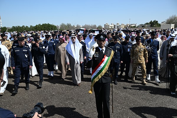 النائب الأول تقدّم مشيّعي شهيدي الواجب المقدم ركن عبدالله الشراح والرائد فهد المجمد