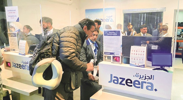  الجزيرة تشغل أول رحلة من القيصومة إلى القاهرة