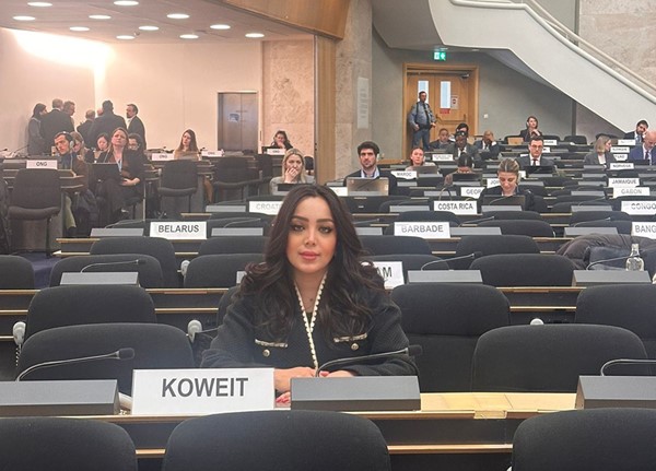 السكرتير الثاني بالوفد الدائم لدولة الكويت لدى الأمم المتحدة في جنيڤ هيا الدريعي