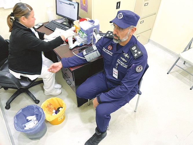 الفحص قبل عملية التبرع