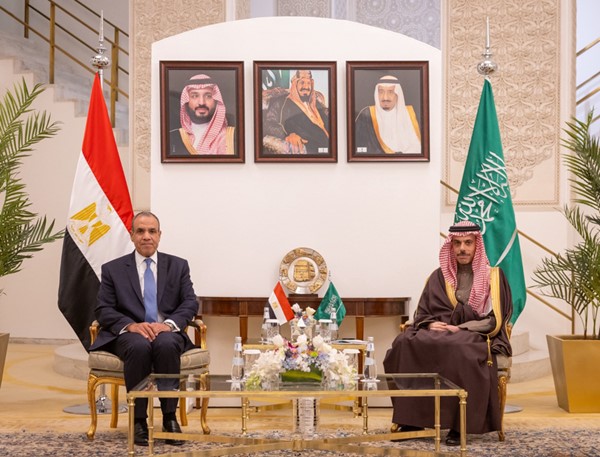 وزيرا خارجية السعودية ومصر يبحثان في الرياض الجهود المبذولة لخفض حدة التصعيد في المنطقة