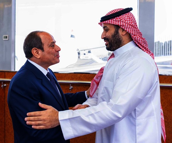   محمد بن سلمان والسيسي 