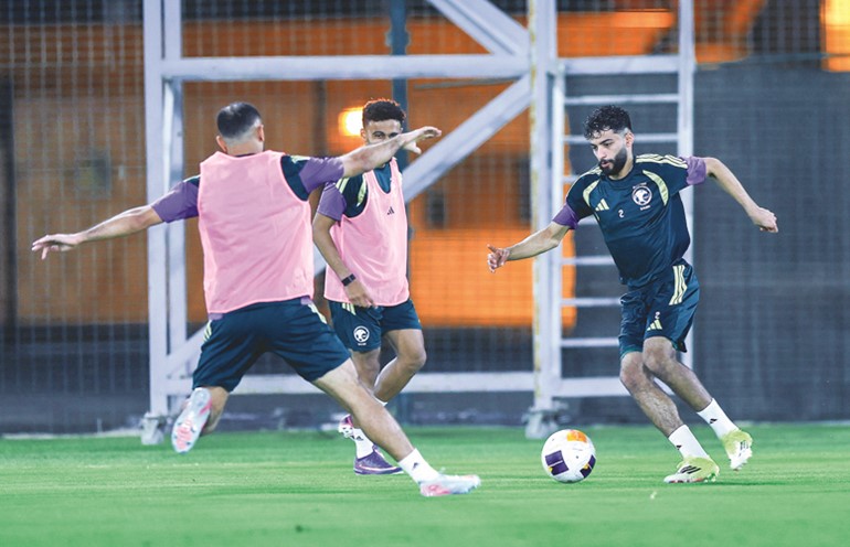 جدية كبيرة في تدريبات الأخضر السعودي