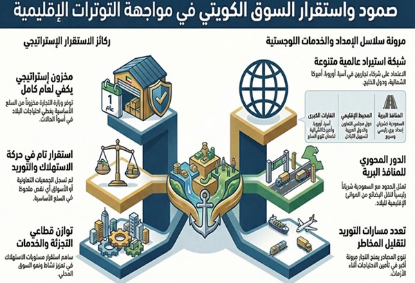 الكويت تمتلك منظومة متكاملة للمخزون الإستراتيجي من السلع الأساسية