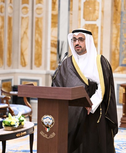 د.عبدالله الدبوس خلال أداء القسم