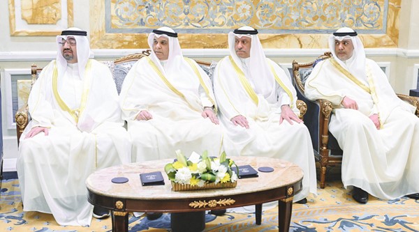 السفراء نايف المضف وعبدالرحمن الشهاب ومحمد الرومي وسالم الجيران