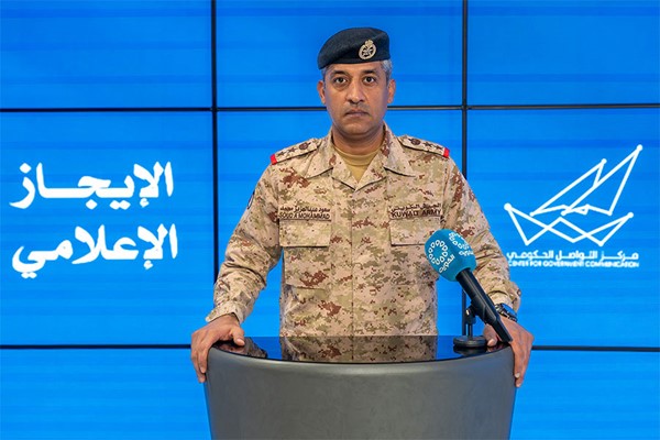 «الدفاع»: رصد 3 صواريخ جوالة و15 طائرة مسيرة والتعامل معها خلال الـ24 ساعة الماضية